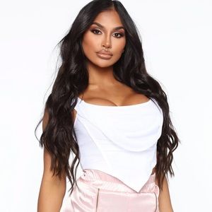 FN Strut It Babe Corset Top - White